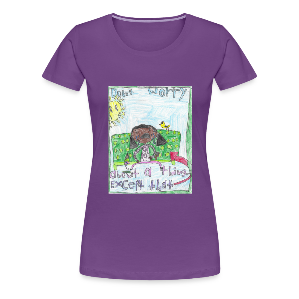 Adelynn's Don't Worry T-Shirt - purple