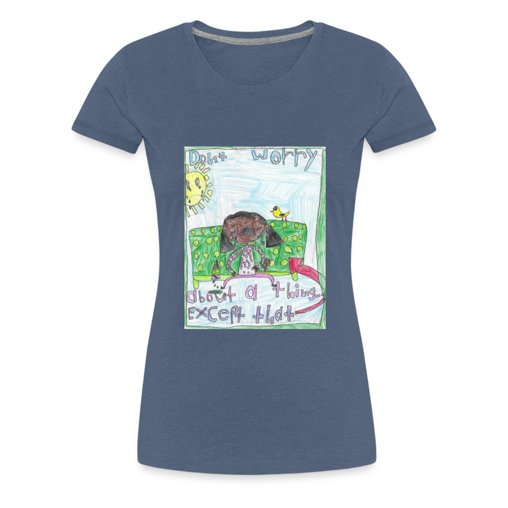 Adelynn's Don't Worry T-Shirt - heather blue