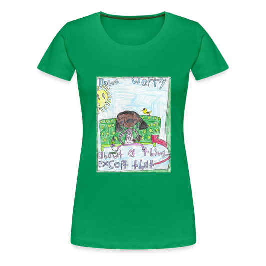 Adelynn's Don't Worry T-Shirt - kelly green
