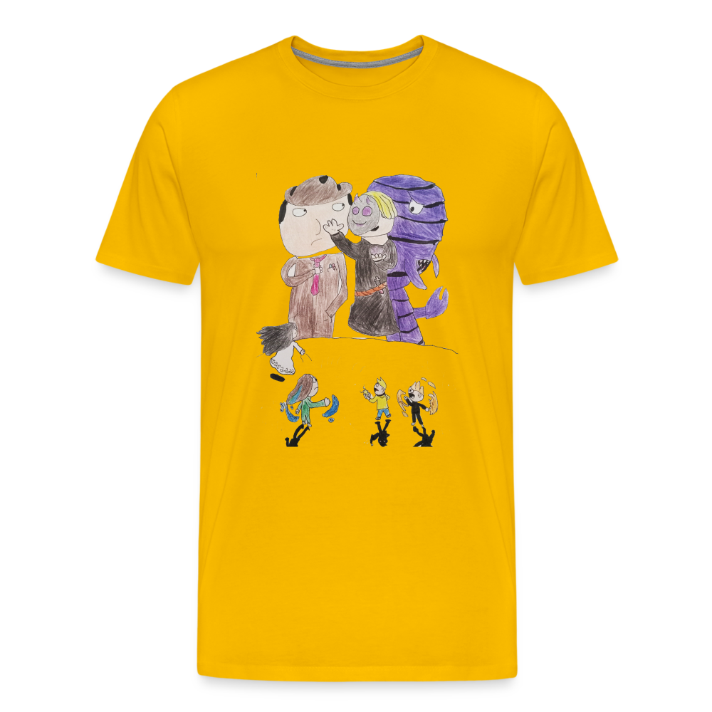 Frank's Predators and Prey Series Shirt...The Wormhole! - sun yellow