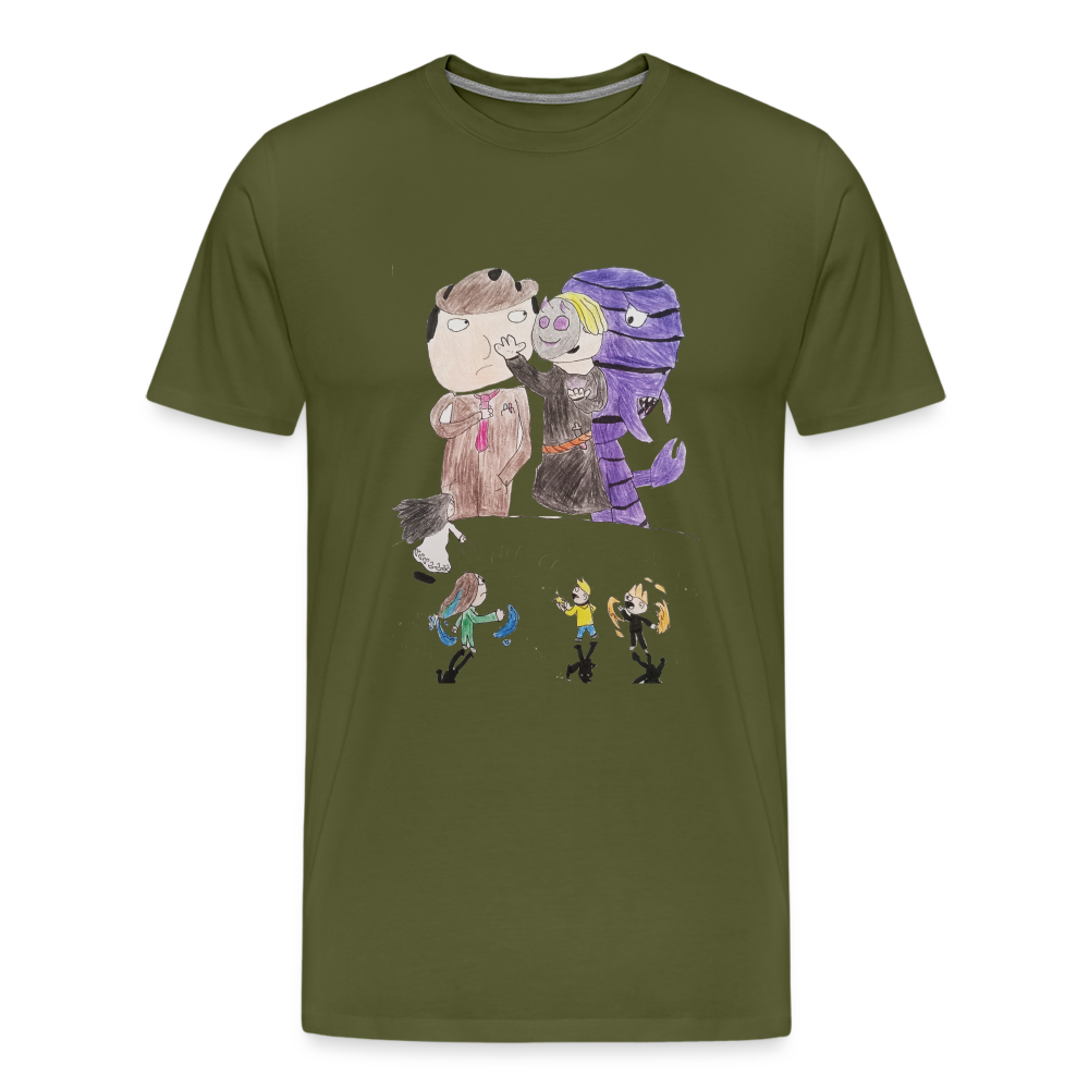 Frank's Predators and Prey Series Shirt...The Wormhole! - olive green