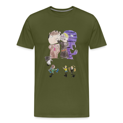 Frank's Predators and Prey Series Shirt...The Wormhole! - olive green