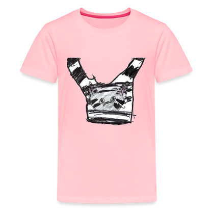 Claudia's Cat on T-Shirt on a T-Shirt - pink