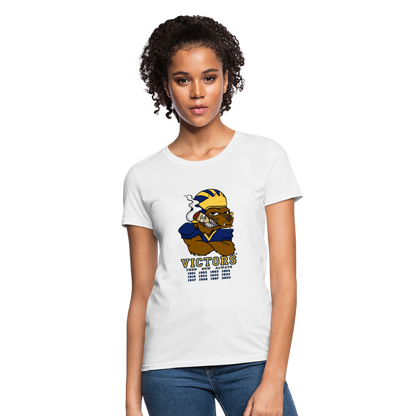 Wolverines' National Championship Football T-Shirt 2023-24 (Womens) - white