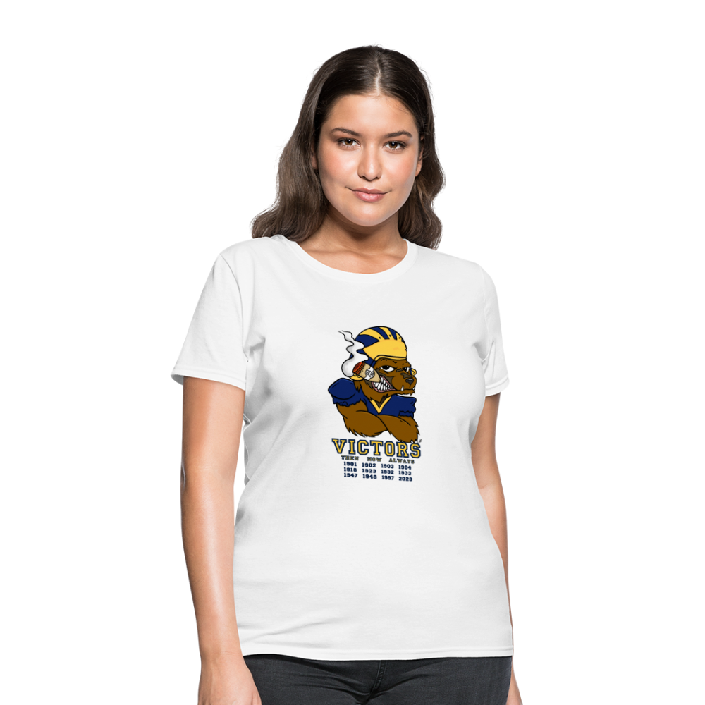 Wolverines' National Championship Football T-Shirt 2023-24 (Womens) - white