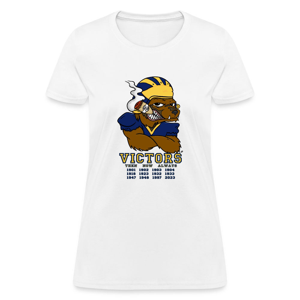 Wolverines' National Championship Football T-Shirt 2023-24 (Womens) - white