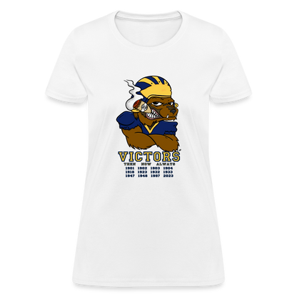 Wolverines' National Championship Football T-Shirt 2023-24 (Womens) - white
