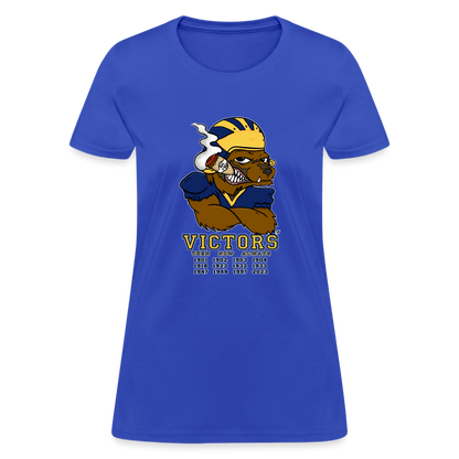 Wolverines' National Championship Football T-Shirt 2023-24 (Womens) - royal blue