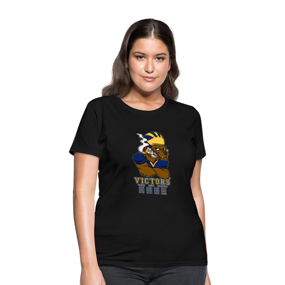 Wolverines' National Championship Football T-Shirt 2023-24 (Womens) - black