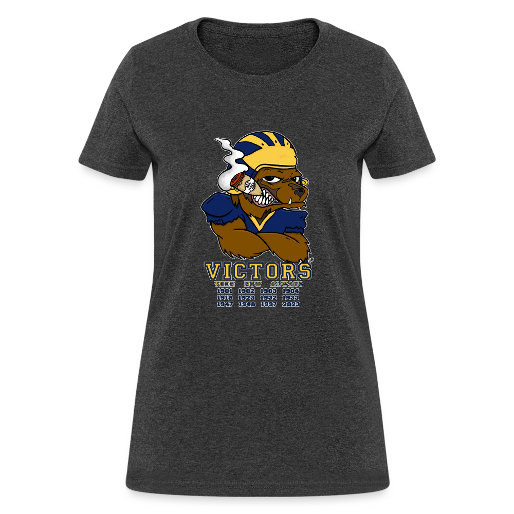 Wolverines' National Championship Football T-Shirt 2023-24 (Womens) - heather black