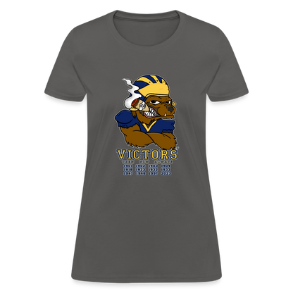 Wolverines' National Championship Football T-Shirt 2023-24 (Womens) - charcoal