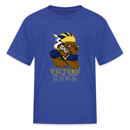 Wolverines' National Championship Football T-Shirt 2023-24 (Kids) - royal blue