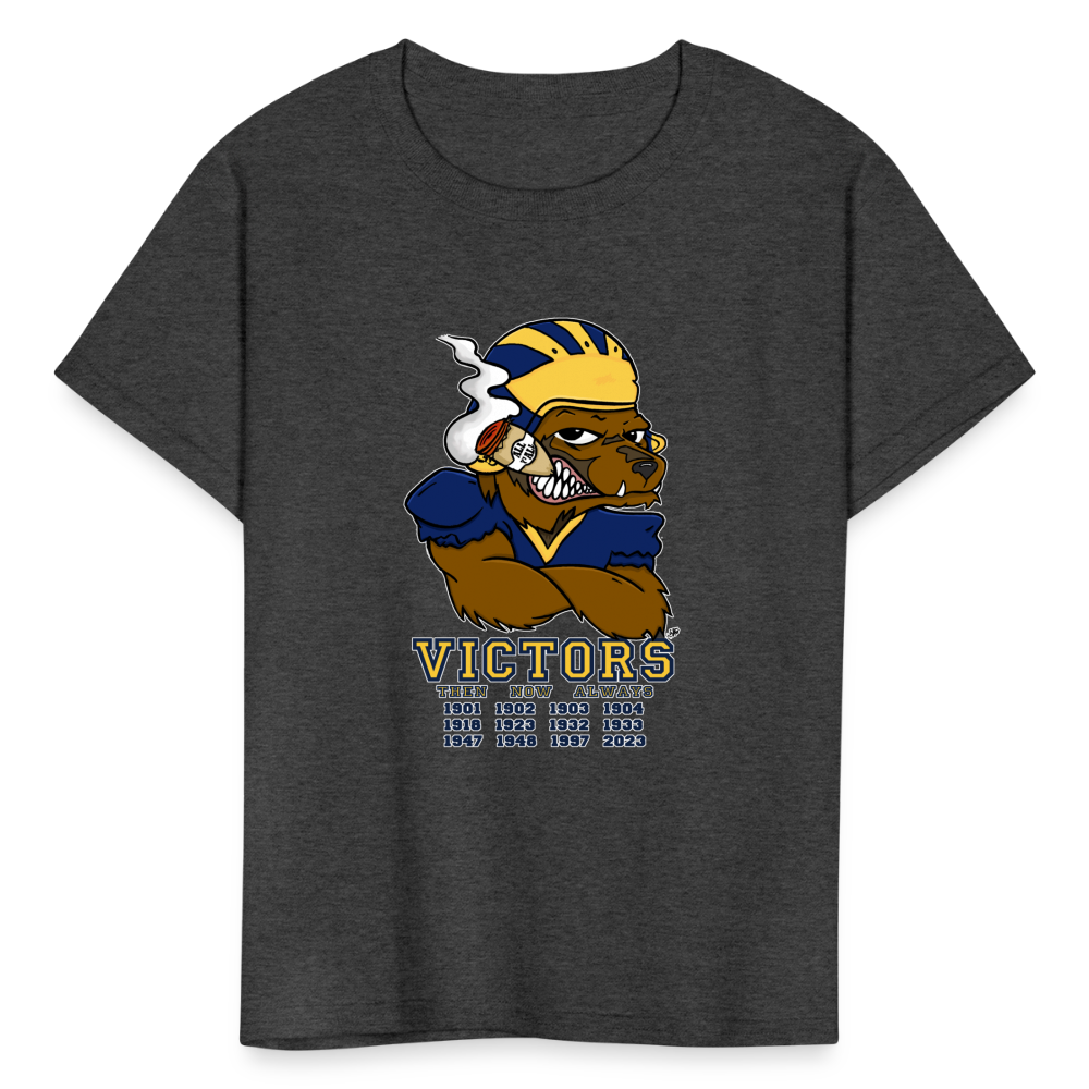 Wolverines' National Championship Football T-Shirt 2023-24 (Kids) - heather black
