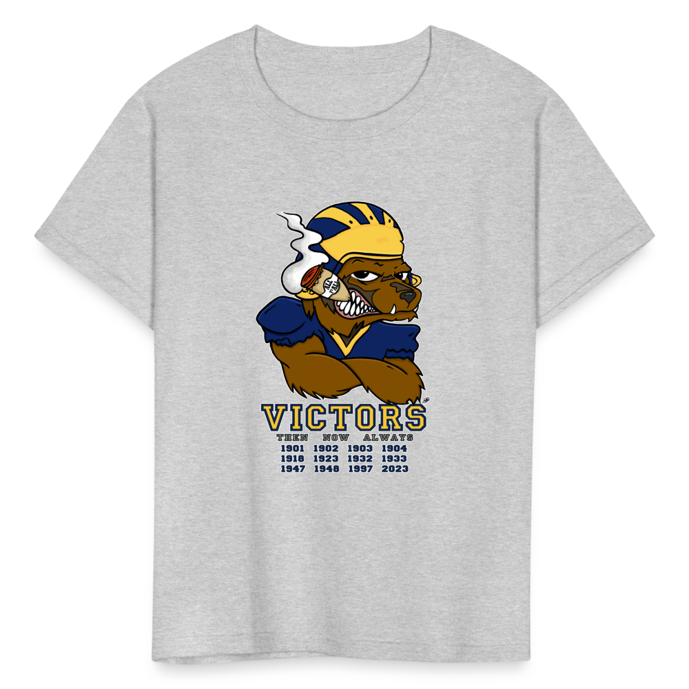 Wolverines' National Championship Football T-Shirt 2023-24 (Kids) - heather gray