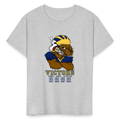 Wolverines' National Championship Football T-Shirt 2023-24 (Kids) - heather gray