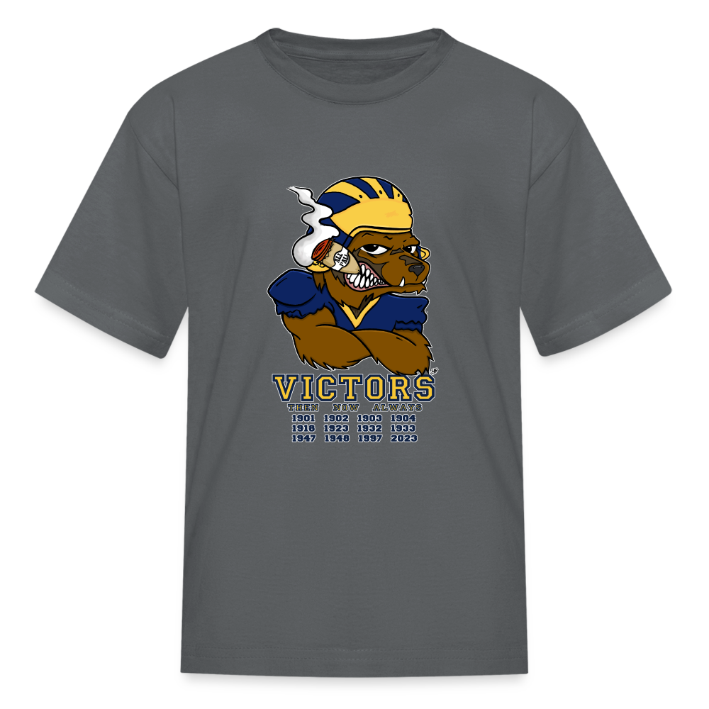 Wolverines' National Championship Football T-Shirt 2023-24 (Kids) - charcoal