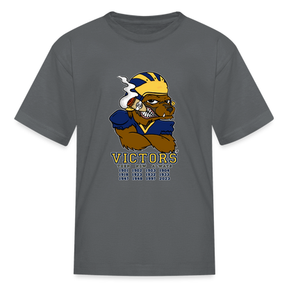 Wolverines' National Championship Football T-Shirt 2023-24 (Kids) - charcoal