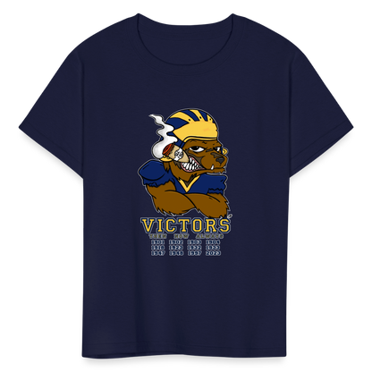 Wolverines' National Championship Football T-Shirt 2023-24 (Kids) - navy