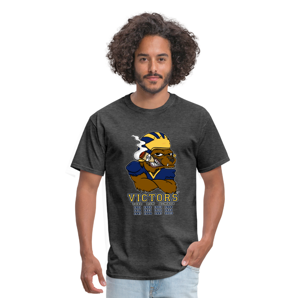 Wolverines' National Championship Football T-Shirt 2023-24 (Mens) - heather black