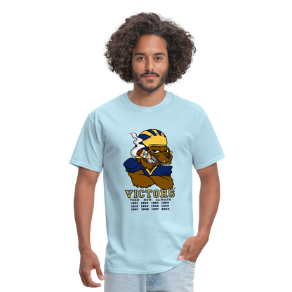 Wolverines' National Championship Football T-Shirt 2023-24 (Mens) - powder blue