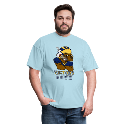 Wolverines' National Championship Football T-Shirt 2023-24 (Mens) - powder blue