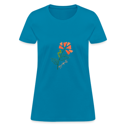 Emma's Marigold T-Shirt - turquoise