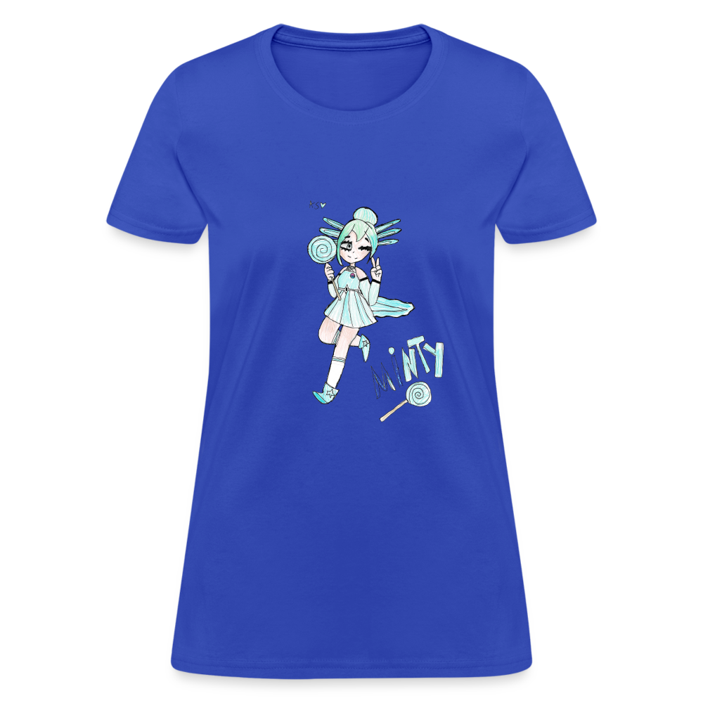 Abby's Minty T-Shirt - royal blue