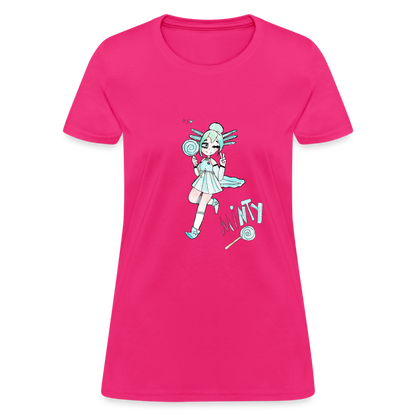 Abby's Minty T-Shirt - fuchsia