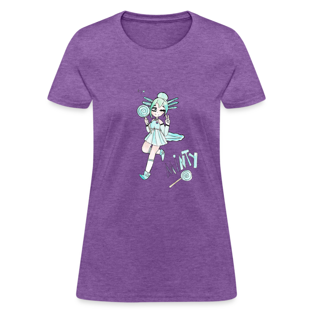 Abby's Minty T-Shirt - purple heather