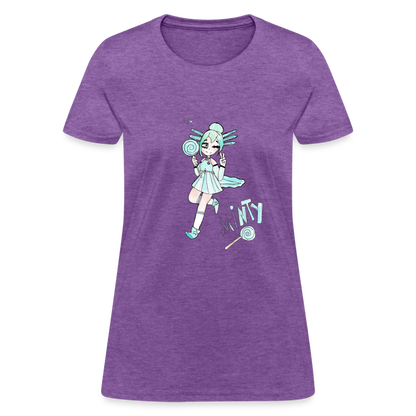 Abby's Minty T-Shirt - purple heather