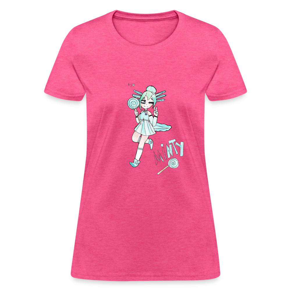 Abby's Minty T-Shirt - heather pink