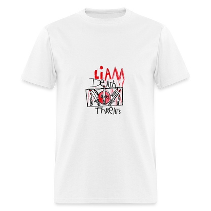 Liam's Death Threats T-Shirt - white