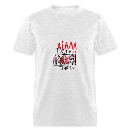 Liam's Death Threats T-Shirt - light heather gray