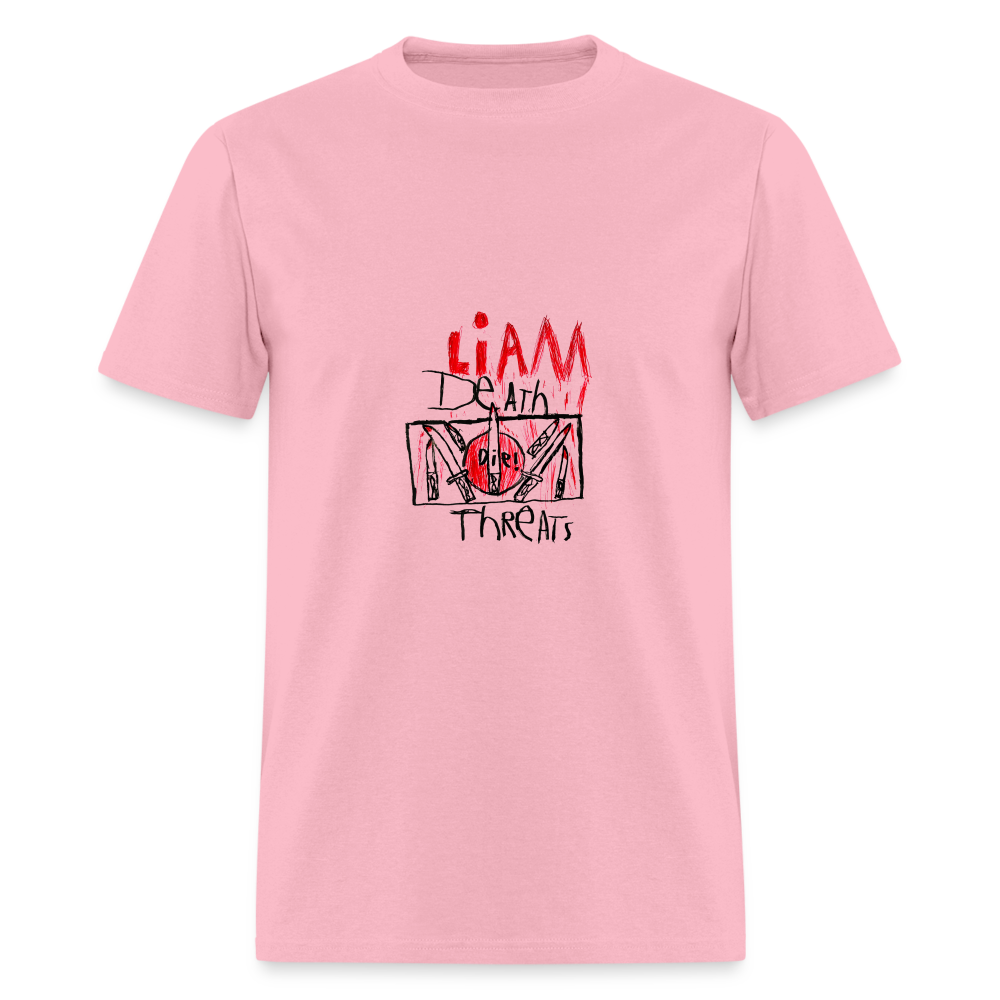 Liam's Death Threats T-Shirt - pink