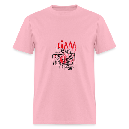 Liam's Death Threats T-Shirt - pink