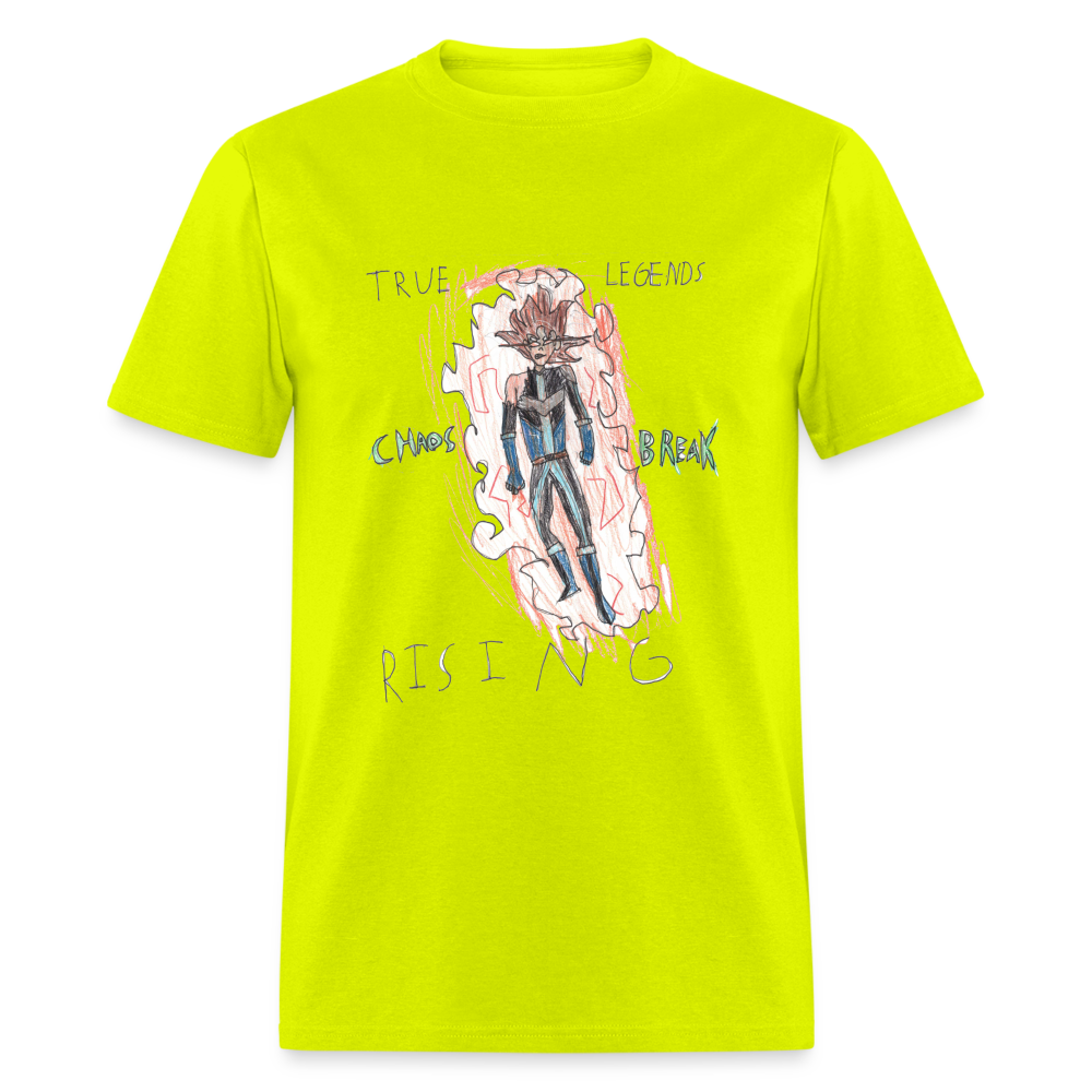 Ian's True Legends Rising T-Shirt - safety green