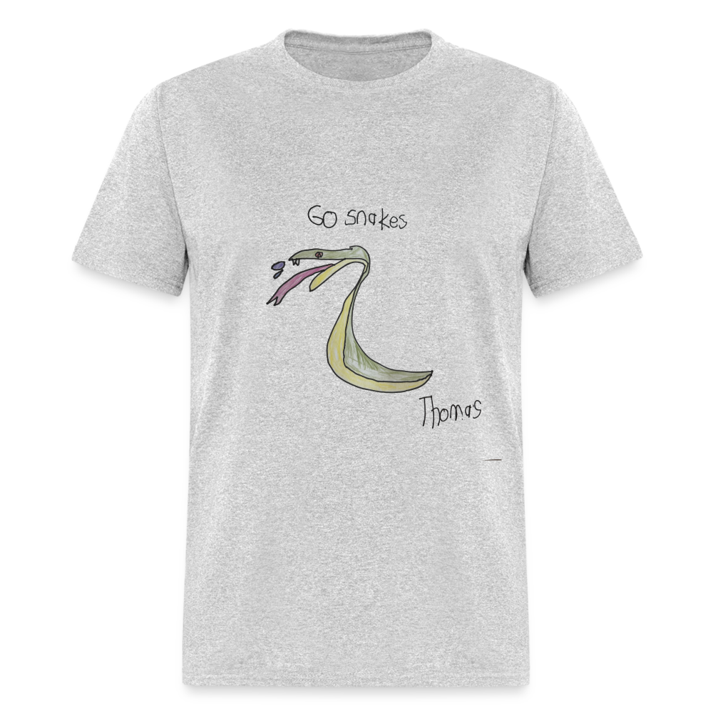 Thomas' Go Snakes T-Shirt - heather gray