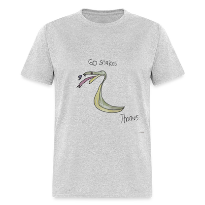 Thomas' Go Snakes T-Shirt - heather gray