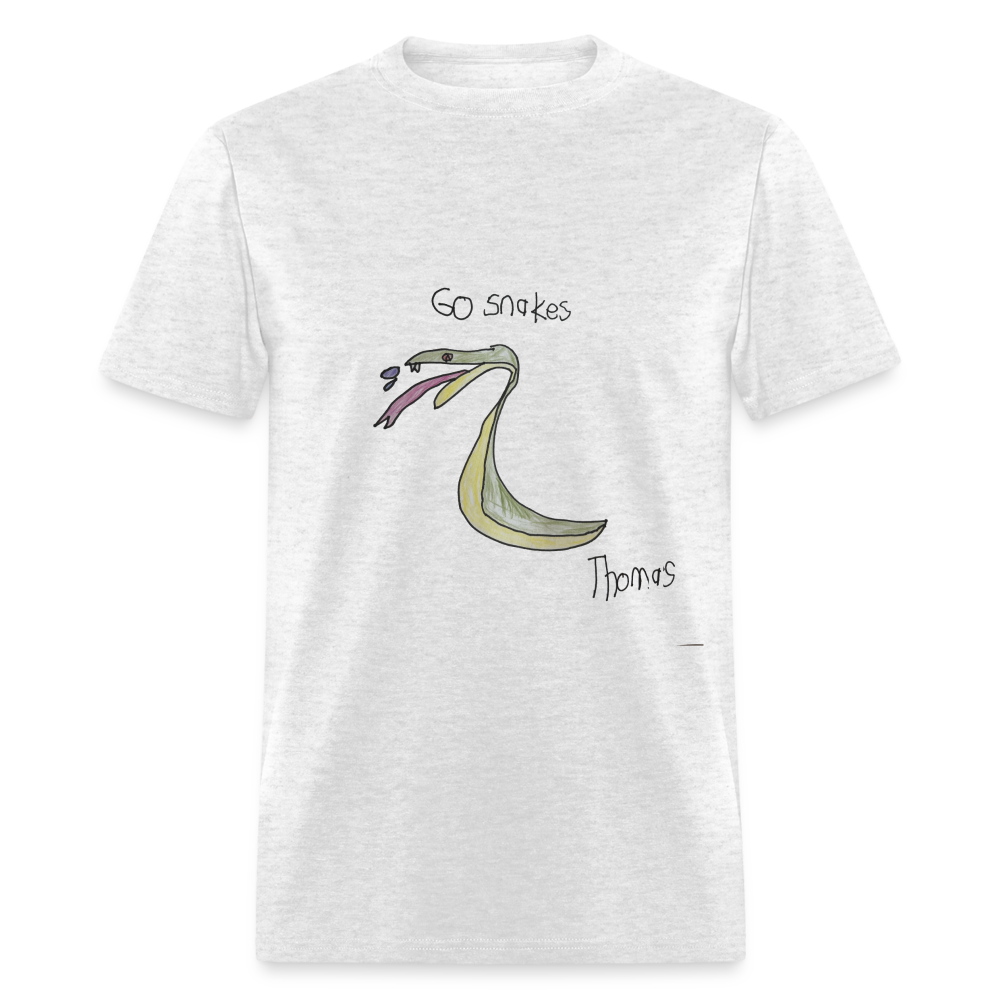 Thomas' Go Snakes T-Shirt - light heather gray