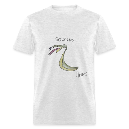 Thomas' Go Snakes T-Shirt - light heather gray