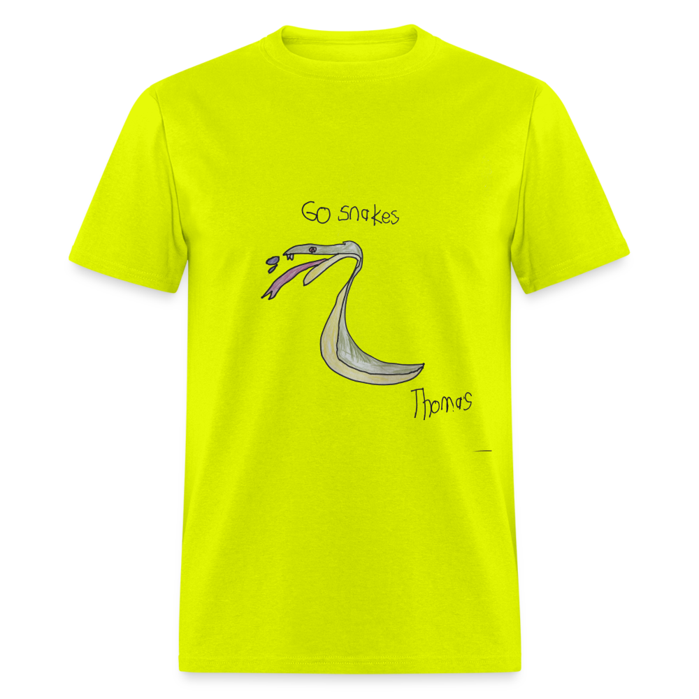 Thomas' Go Snakes T-Shirt - safety green