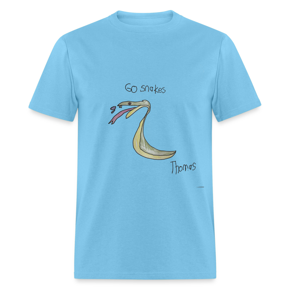 Thomas' Go Snakes T-Shirt - aquatic blue