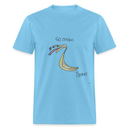 Thomas' Go Snakes T-Shirt - aquatic blue