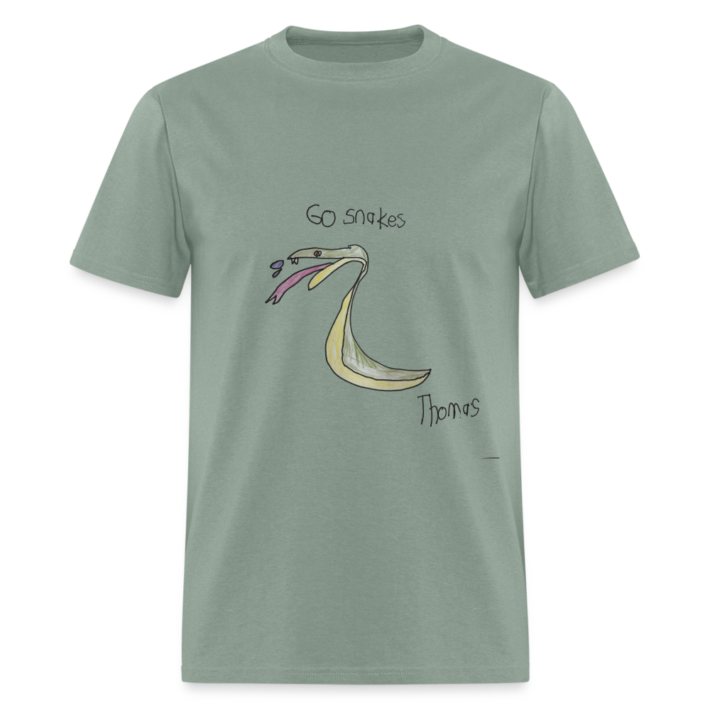 Thomas' Go Snakes T-Shirt - sage