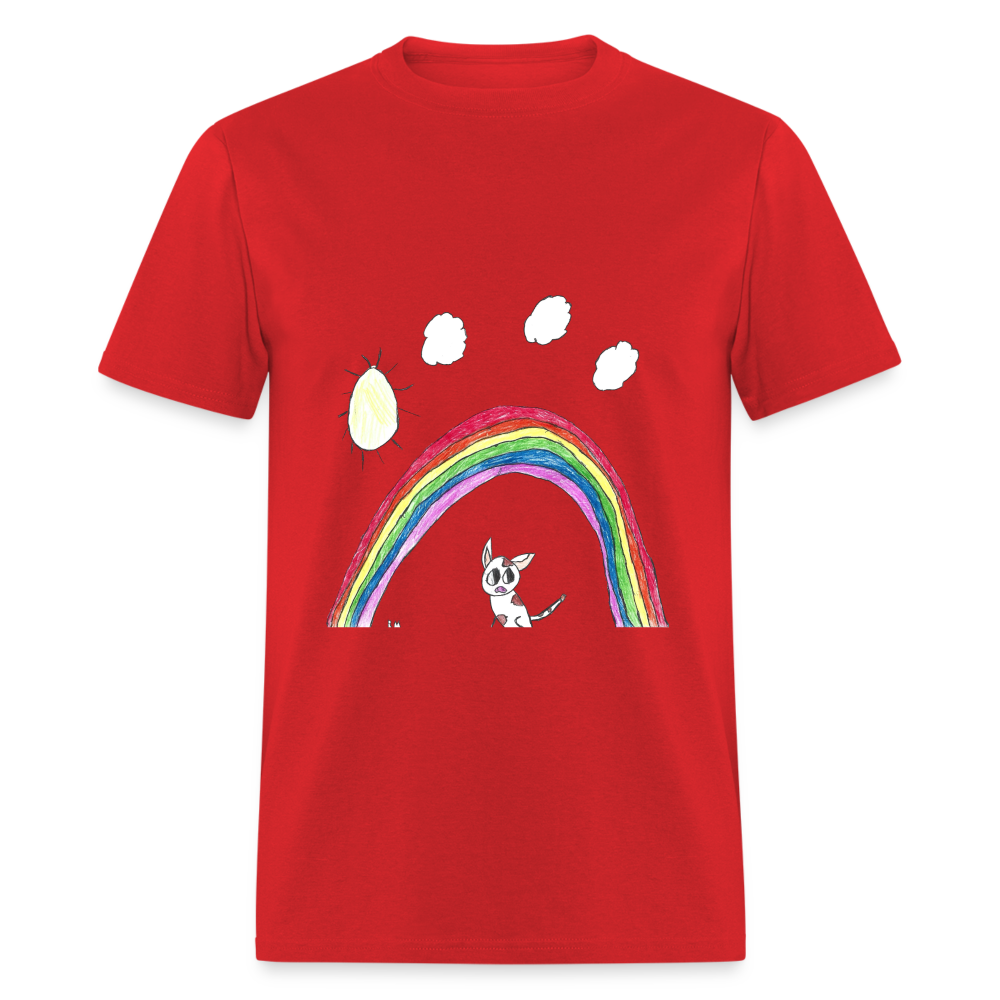 Rowan's Rainbow T-Shirt - red