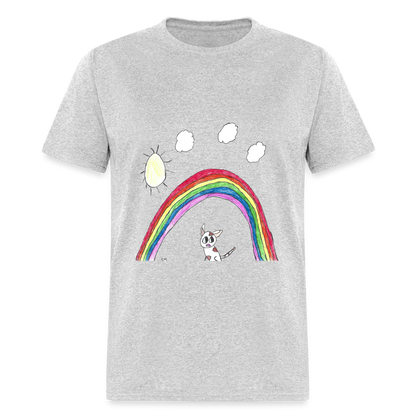 Rowan's Rainbow T-Shirt - heather gray