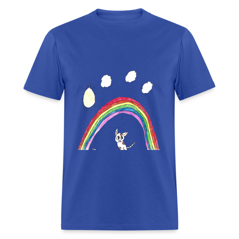 Rowan's Rainbow T-Shirt - royal blue