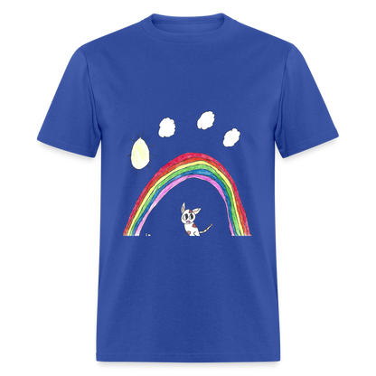 Rowan's Rainbow T-Shirt - royal blue