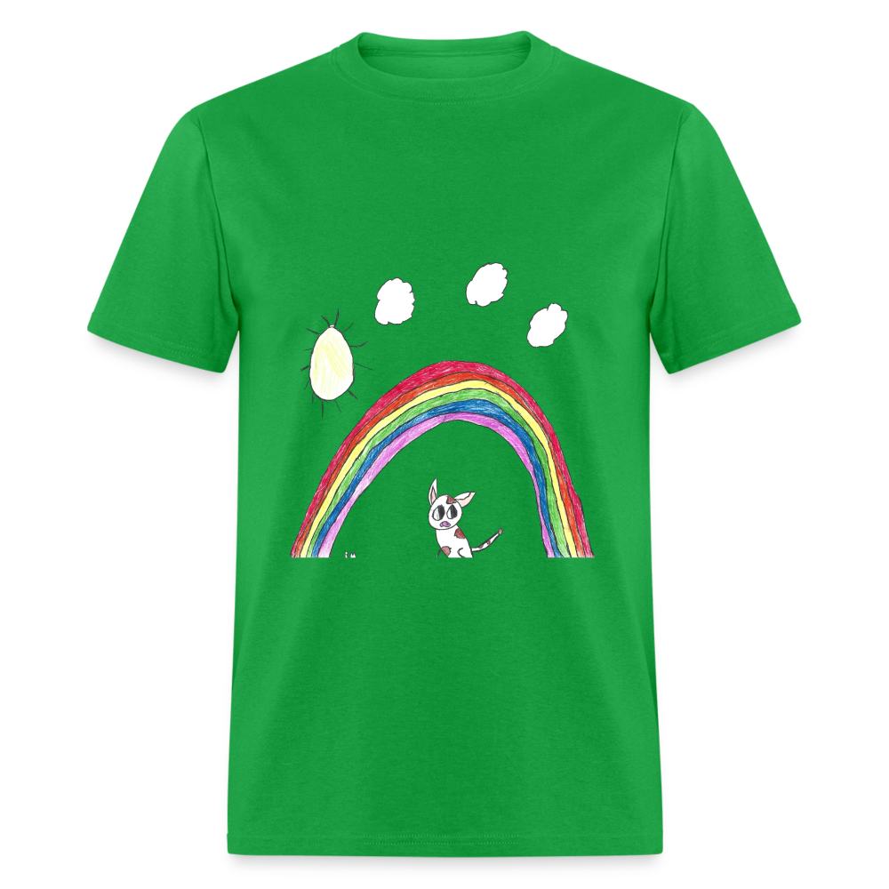 Rowan's Rainbow T-Shirt - bright green