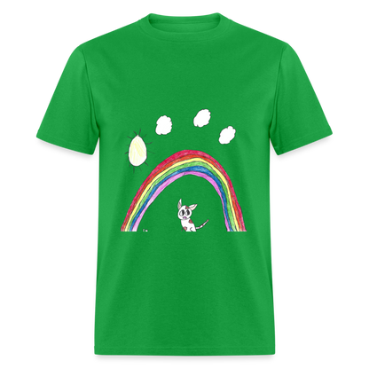 Rowan's Rainbow T-Shirt - bright green